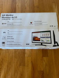 LG 32” Monitor Brand New