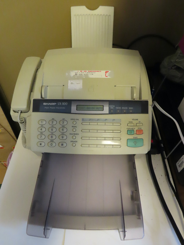 Sharp UX-1100 Plain Paper Fax Machine with Telephone &  Manual in Other Business & Industrial in Pembroke