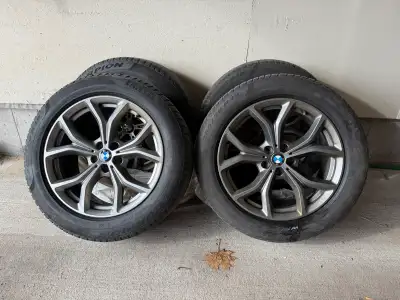 BMW X5 Factory 19 IN Winter Rims w Tires: 5x112 Bolt Pattern for 2019-2026 X5 Tires: Pirelli Scorpio...
