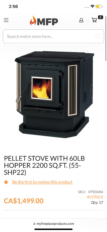 Used, Pellet Wood Stove for sale  
