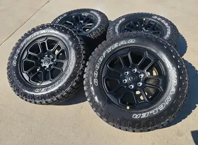 2025 RAM 1500 Rebel Night Edition takeoffs, with Goodyear Duratrac 275/70/18 tires up for sale. Was...