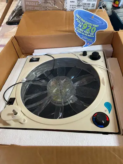 New Fantastic vent Never used still in the box Thermal and rain sensor Interior flat smoke color 14...