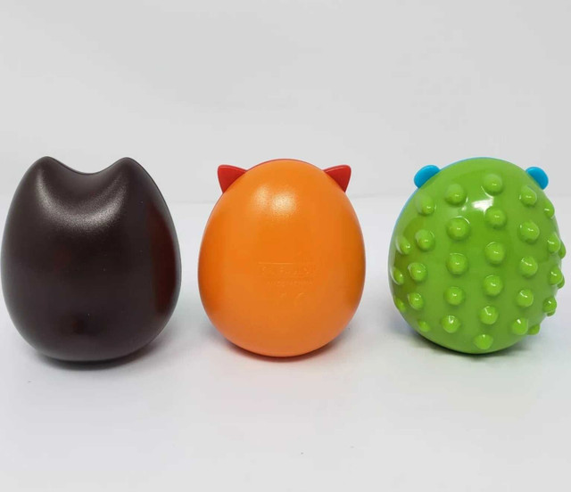 Skip Hop Explore & More Egg Shaker Trio Set,Fox,Owl,Hedgehog Toy in Toys in Truro - Image 4