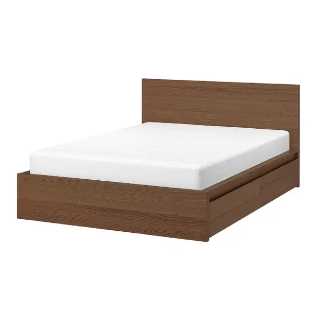 ikea malm double bed with 4 storage boxes 62863260126594122