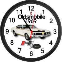 1969 Oldsmobile Hurst Olds Custom Wall Clock - Muscle Car