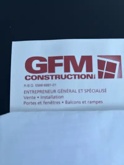 Installation de porte et fenêtre et rénovation général Recherche installateur ou aide installateur,...