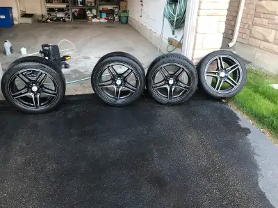 4rims 18 inch with 2 Massimo tires 245/40/R18.Cell phone:9054071375 .Mail:mcdfall@yahoo.ca