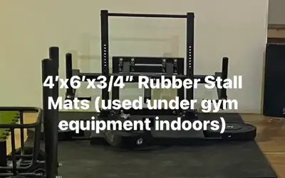 4’x6’x3/4” Rubber Mats, View more