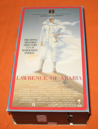 VHS Lawrence Of Arabia Movie 2 Pack - Played Once - Like New