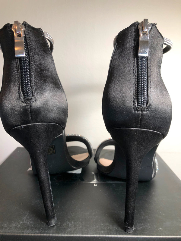 SHOE SALE! - SEXY BLACK RHINESTONE HEELS - size 7 /comfortable in Women's - Shoes in City of Toronto - Image 2
