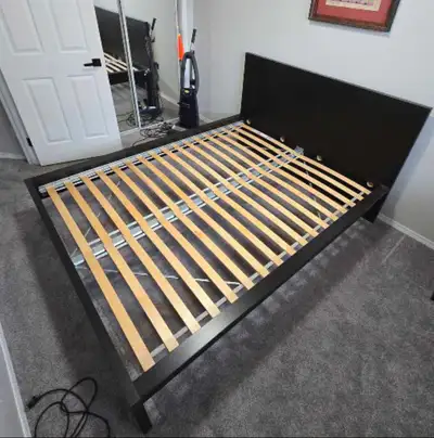 IKEA MALM Queen bed frame black brown, View more