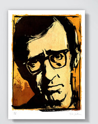 Lithographie Woody Allen par Fred Jourdain