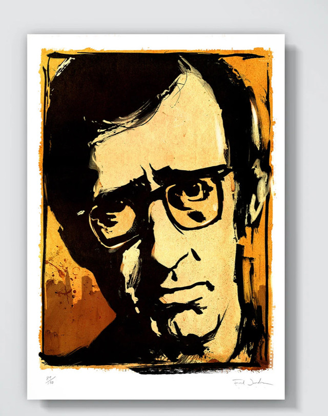 Lithographie Woody Allen par Fred Jourdain dans Art et objets de collection  à Ville de Montréal