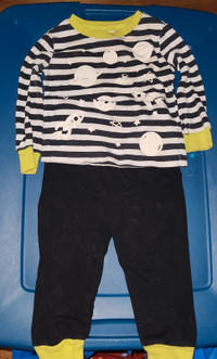 18-24 months glow in the dark space pajamas