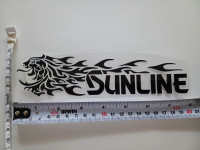 NEW SUNLINE Fishing Decal Sticker