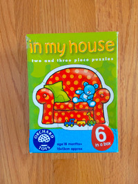 6 Toddler Puzzles - In My House 2- and 3-Piece, 18 month