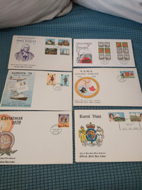Six 1977-1979 Isle of Man first day covers