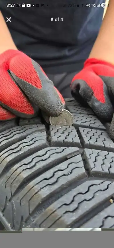 NEW WINTERS WORN for 3 months Bolt pattern 5x127 Fits on my dodge journey