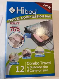 Hibag travel compression bag 12 pieces 