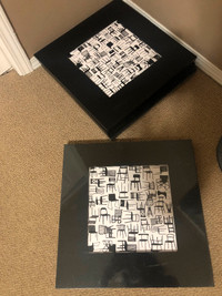 Ikea black wood picture frames (10 available)