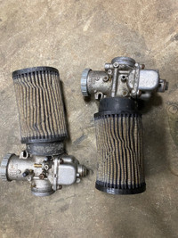 Mikuni VM40 carburetors with filters