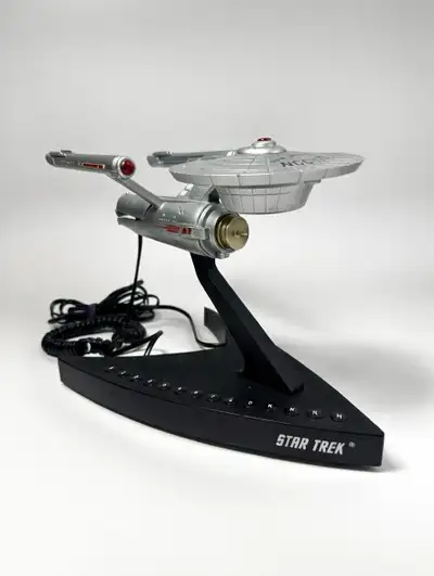 Star Trek USS Enterprise NCC-1701 Desktop Phone – Working!, View more