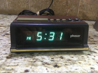 60s 70s PHASAR DIGITAL ALARM Snooze Button Dimmer Switch Table