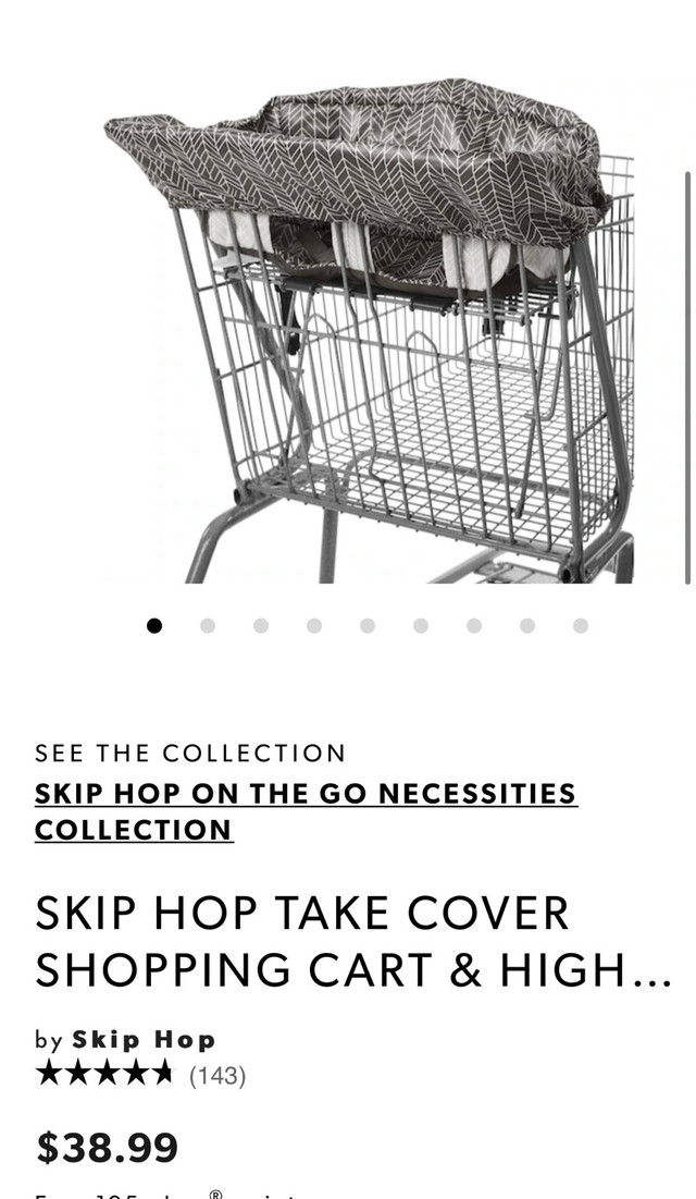 Skip hop shopping cart cover  in Strollers, Carriers & Car Seats in Mississauga / Peel Region - Image 2