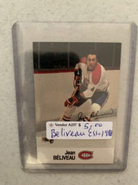 Jean Beliveau 1988 Esso Hockey Card Canadiens Showcase 319