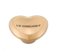 Le Creuset Figural Heart Knob - Light Gold - Large (45mm)