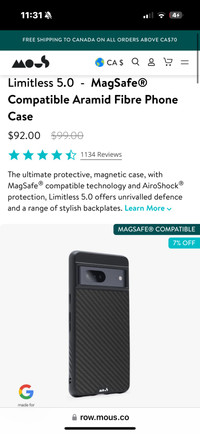 Mous pixel 7 phone case for sale!