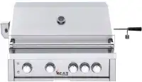 HEAT Grills 32 Inch Professional Gas Grill with 4 Burners,