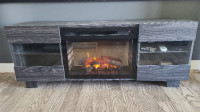 TV stand with electric fireplace