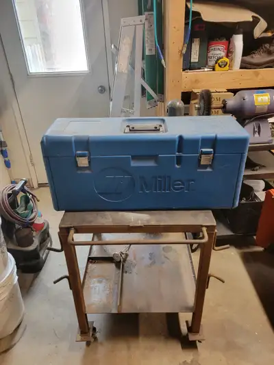 Complete home welding setup., View more