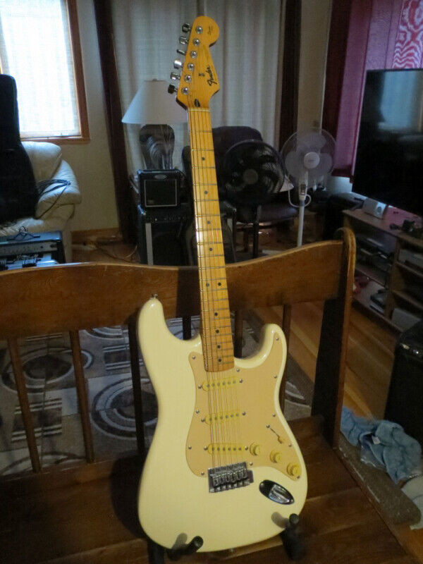 Used, fender electric guitar Stratocaster mex. hard case just reduced for sale  