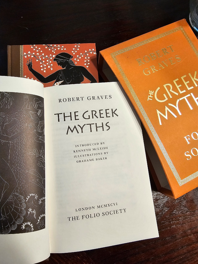 The Greek Myths Two Volumes Robert Graves Folio Society 2001 in Non-fiction in Oakville / Halton Region - Image 3