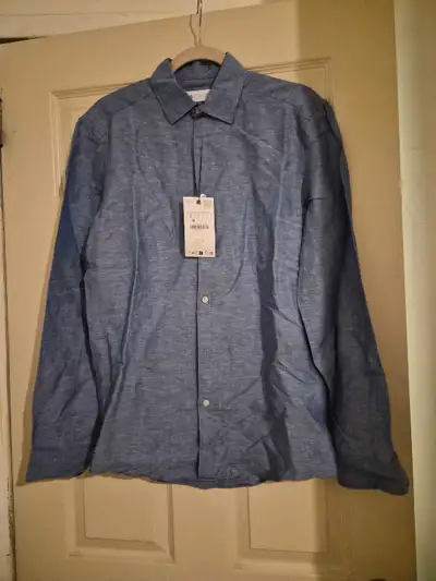 Zara Men's linen shirt, View more