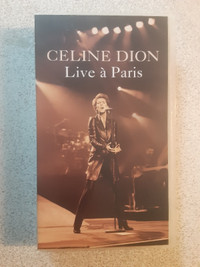 RARE CASSETTE VHS DE CELINE DION LIVE IN PARIS COLLECTION