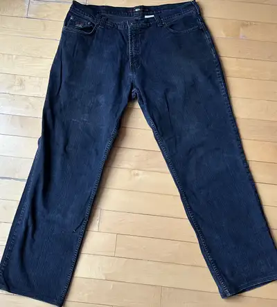 [Vintage] Point Zero Dark Denim Striped Jeans - 44x40, View more