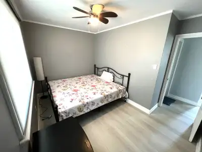 Rooms available for rent on the main floor in a detached house for quiet and clean female profession...