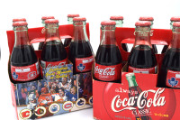 Toronto Maple Leafs and Montreal Canadiens Coca Cola Bottles