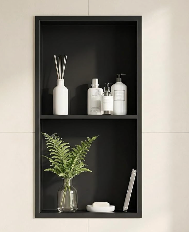 24"x12" Shower Niche Steel Double Shelf Organizer in Storage & Organization in Edmonton - Image 2