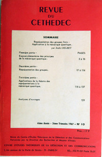 Revue du CETHEDEC 3ème trimestre 1967 No 10
