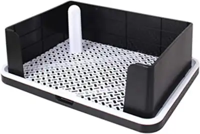NEW Dog Toilet Puppy Potty Training Tray w Removable Post Walls, View more