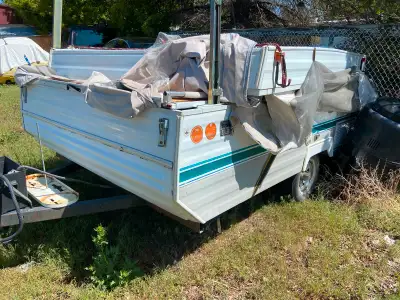 Older tent trailer for parts, will sell appliances or whole unit? Was going to hit use for a trailer...
