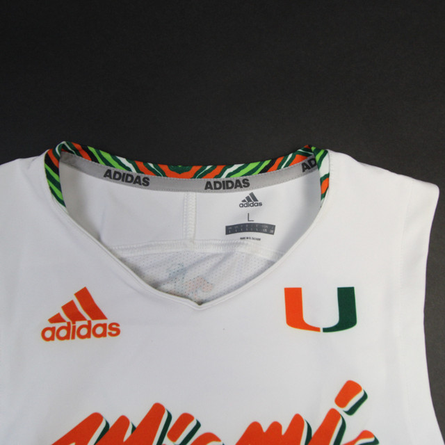 Adidas Univ. Of Miami Basketball Practice Shirt Brand New 2XL dans Hommes  à Ville de Montréal - Image 2