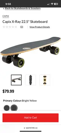 Skateboard Capix x-ray wood penny board. Constructed with 7 ply 
