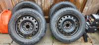 WINTER TIRES WITH STEEL RIMS