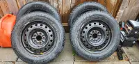 WINTER TIRES WITH STEEL RIMS