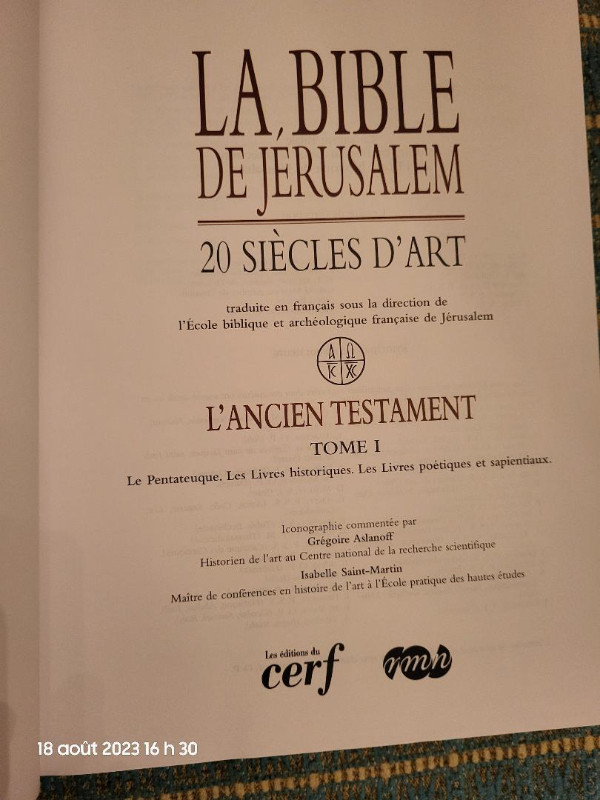 La Bible de Jérusalem RMN - Vingt siècles d 'art 3 tomes dans Autre  à Ville de Montréal - Image 2